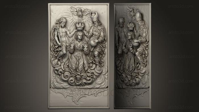 High reliefs and bas-reliefs, historical and religious (GRLFH_0009) 3D model for CNC machine